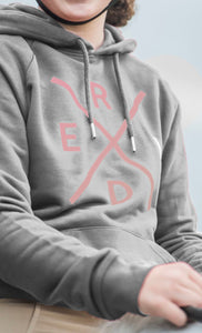 Grey 'RIDE' hoodie