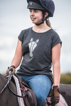 Load image into Gallery viewer, Charcoal Grey Tee with Metallic Logo