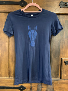 Navy Horsy Logo T-Shirt