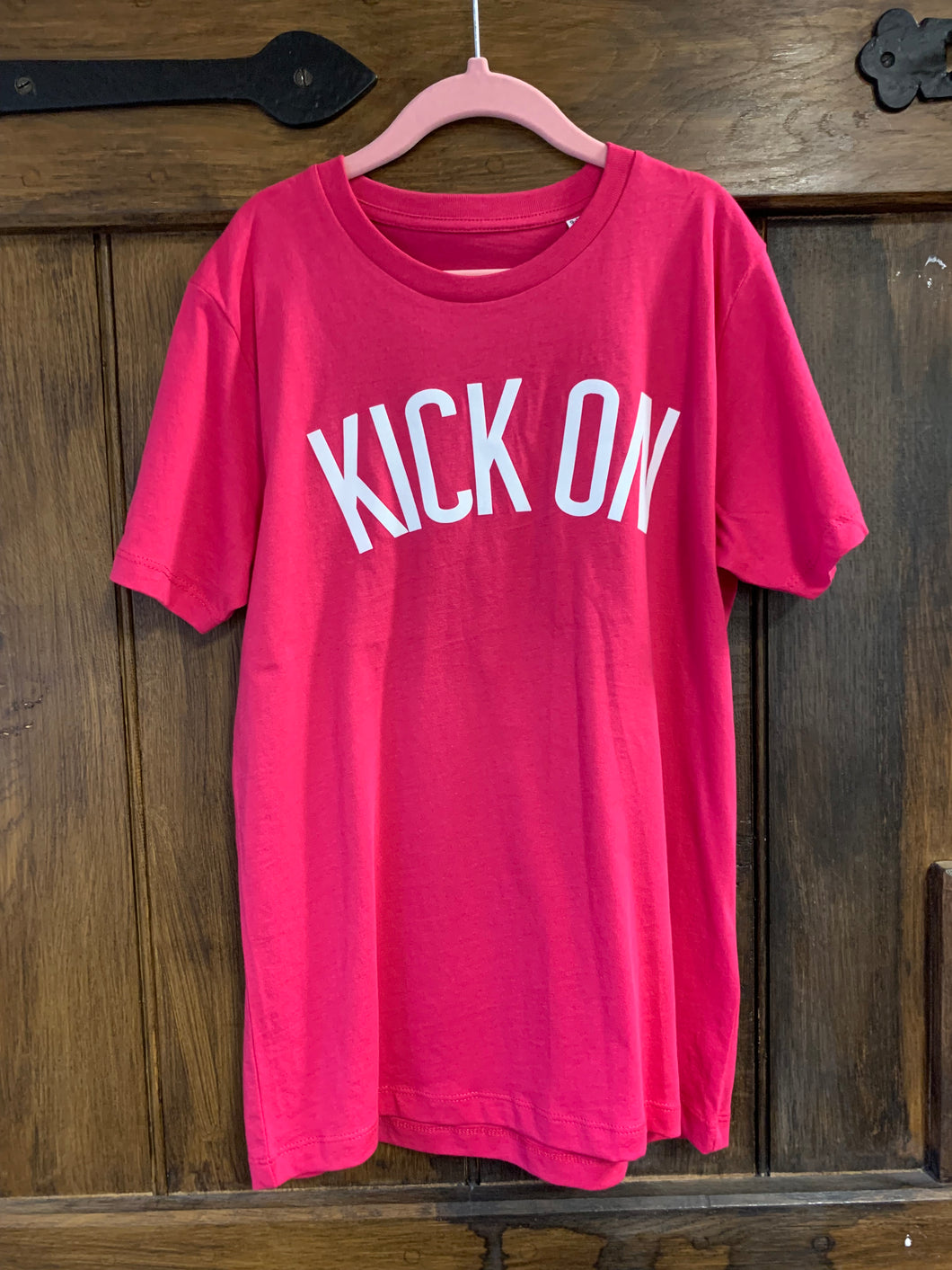 Kids Pink 'Kick On' T-Shirt