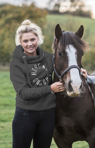 Charcoal Cowl Neck Hoodie