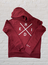 Load image into Gallery viewer, Burgundy RIDE Hoodie