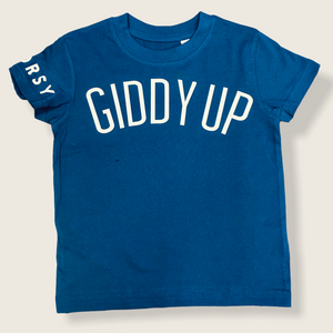 'GIDDY UP' T-shirt - NAVY