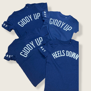 'GIDDY UP' T-shirt - NAVY