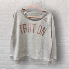 Load image into Gallery viewer, GREY SLOGAN SWEATER