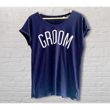 Load image into Gallery viewer, SLOGAN TEE - NAVY