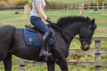 Load image into Gallery viewer, Navy blue HORSY saddle pad
